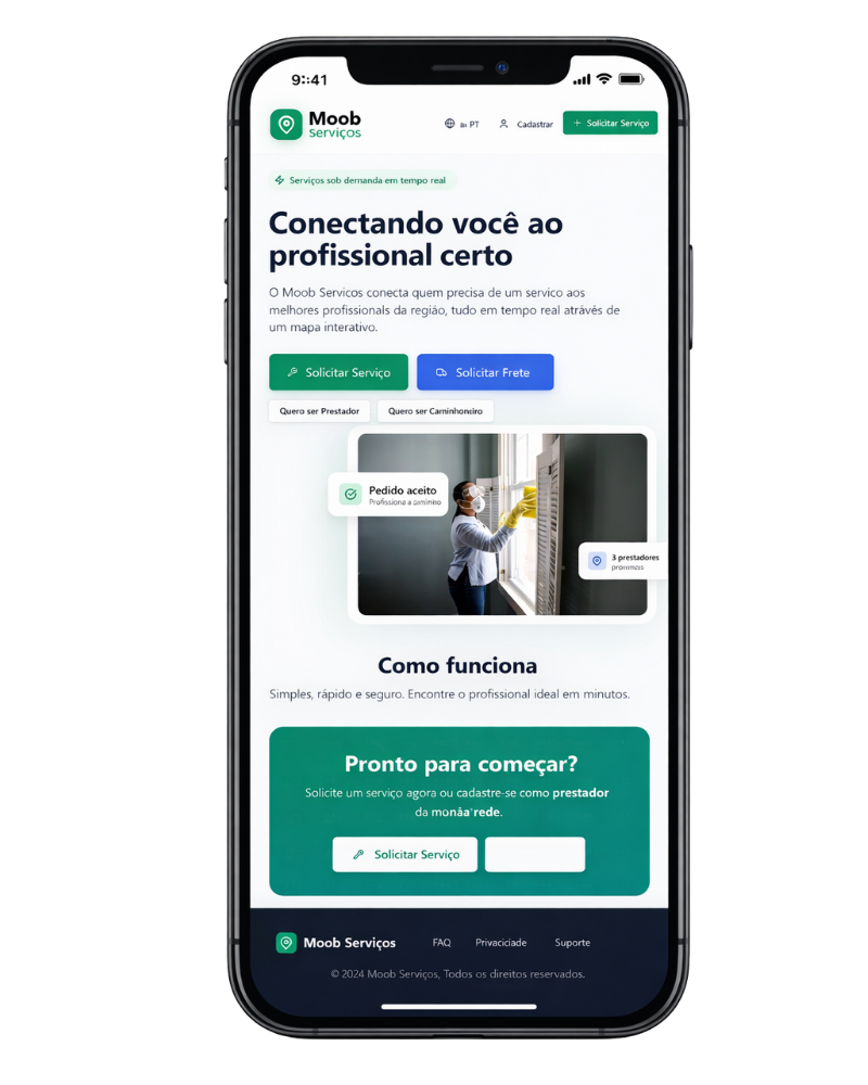 Aplicativo Moob Serviços